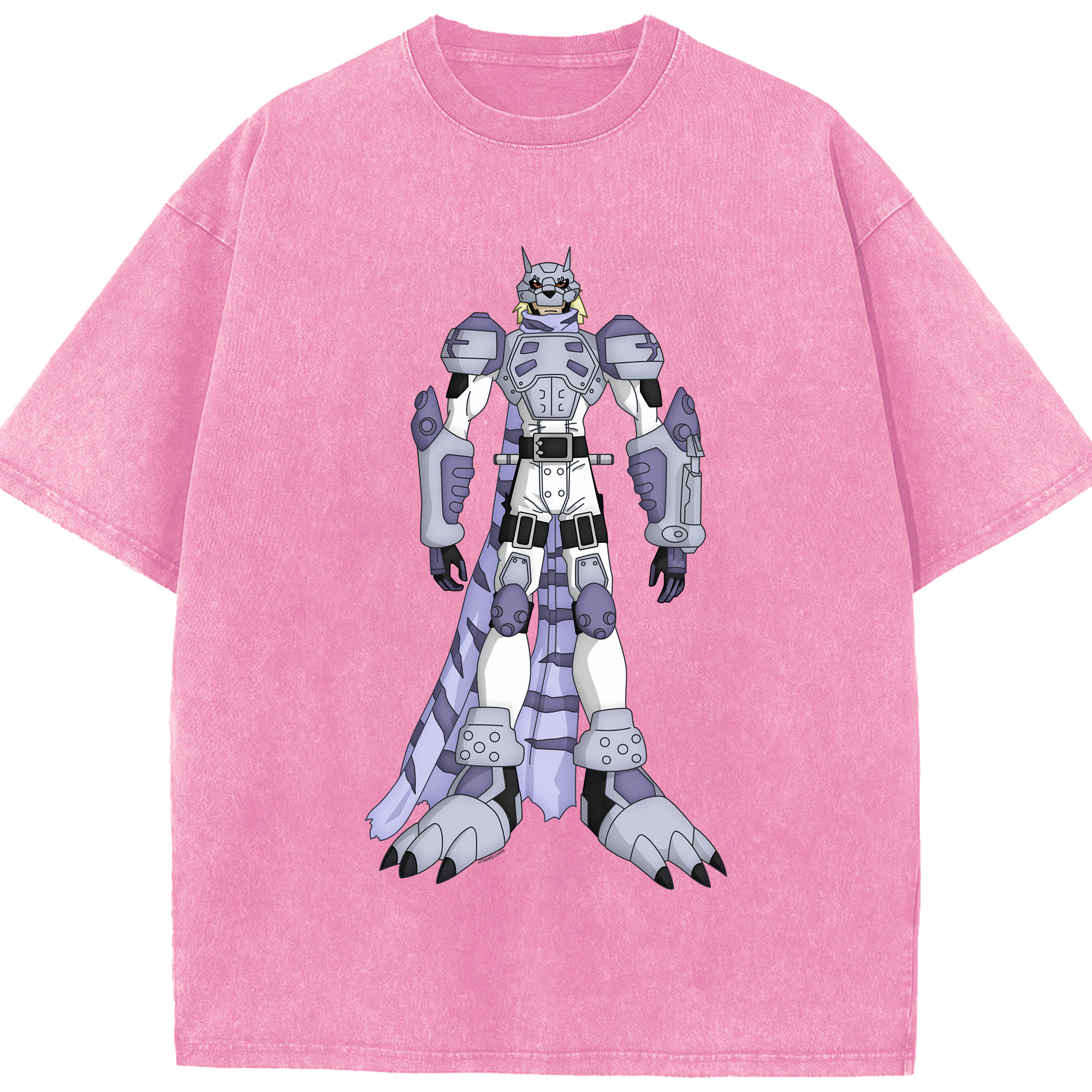 （画像用） Digimon デジタルモンスター/デジモン 綿100% ヴィンテージ風 半袖Tシャツ（フロントプリント）